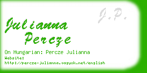 julianna percze business card